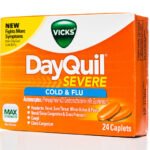 Miami, USA - May 13, 2014: Vicks DayQuil Severe Cold & Flu box